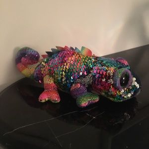 Med sized beanie boo lizard sequins NWT